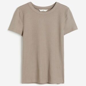 H&M Taupe Short Sleeve Tee